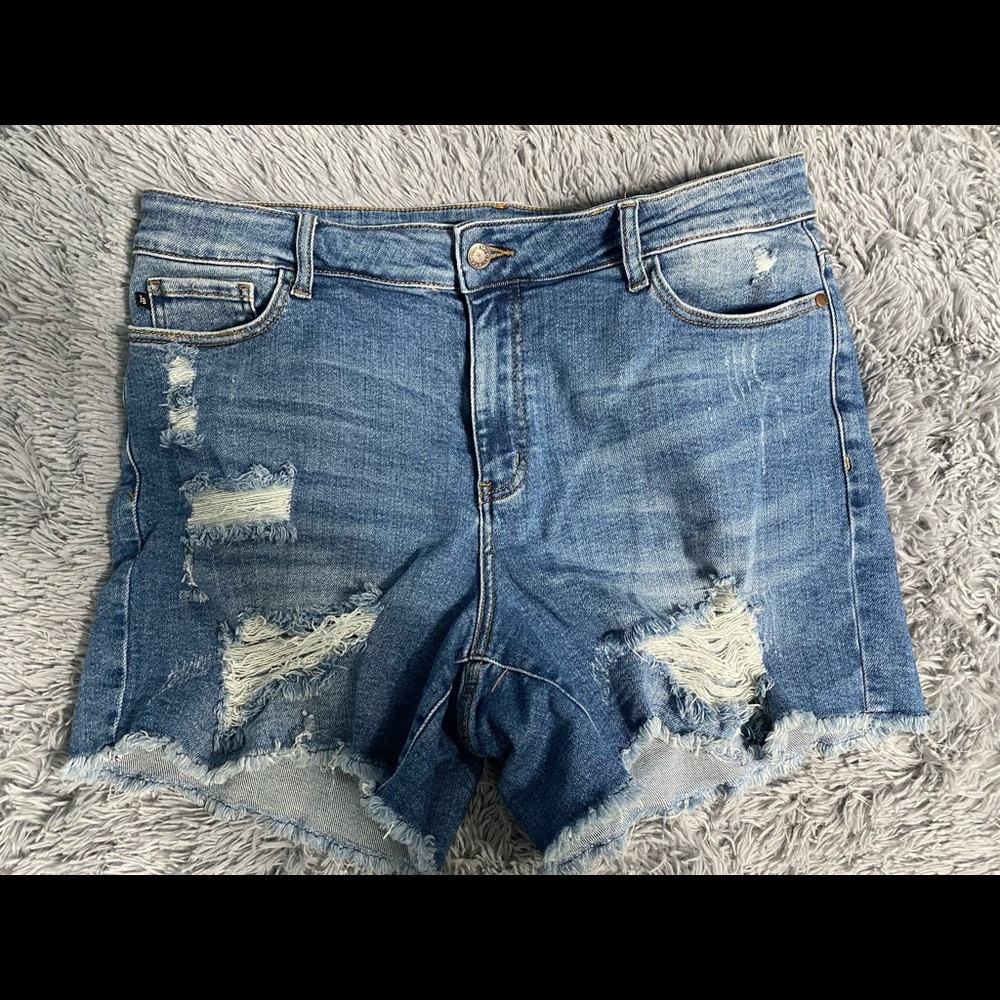 Judy Blue Distressed Shorts